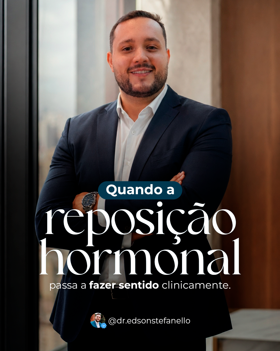 Dr. Edson Stefanello em imagem pessoal sobre emagrecimento